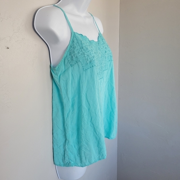 Maurices Women's Small Blue Tank Top Spaghetti Strap Strappy Lightweight Soft - Picture 4 of 7